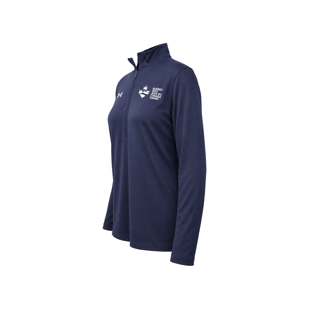 27CG UA Chandail à manches longues 1/4 zip pour femmes